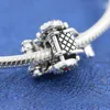 100% argento sterling 925 asiatico esclusivo tradizionale risciò perlina di fascino si adatta ai braccialetti di fascino dei gioielli stile Pandora europeo