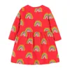 Metri di salto Baby Autumn Spring Rainbow Girls Abiti Lovely Party Princess Costume Vendita Abito da compleanno 210529