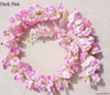 120cm Long Wisteria vine Rattan flowers for Wedding Arch party decoration white Vine Artificial flowers flores Garland Wreath T191029