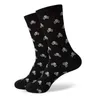 Men's Socks Match-Up Skull And Crossbones Patterned Cotton Blend Dress