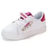 Barnskor 2022 Vår och Höst Nya Barn Sneakers Mode Mjuk Bottom Non-Slip White Pearl Girls Casual Shoe