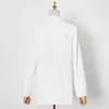 Creux Out Casual Blazer pour femmes crantée à manches longues blanc chic blazers femme mode printemps vêtements 210524