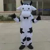 2022 disfraces de alta calidad de la mascota de la vaca blanca y negra vestido de fiesta de lujo de Halloween personaje de dibujos animados carnaval Navidad Pascua publicidad traje de fiesta de cumpleaños traje