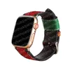 For Apple Watch Bands 7 Series Watch Strap iWatch Band 3 4 5 6 SE 44mm 45mm 41mm 42mm 38mm Luxury Wristband Fashion Designer Bracelet High Quality Leather Smart Straps