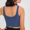 Lu-109 Sport Vet Fie Top für Damen, Yoga-BH, sexy Outdoor-Unterwäsche, Tanktop, einfarbig, kurzes Damen-Top, elastisch mit abnehmbaren Körbchen, Yoga-Sport-BH, schöner Rücken