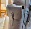 M9020 N41379 CHRISTOPHER PM Men BACKPACK Canvas Cowhide leather trim Textile lining strap travel luggage tote satchel shoulder bag236k