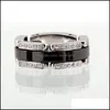 Кольца Band Rings Jewelry оптом для мужчин женские женские указательные пальцы свадебный подарок из нержавеющей стали панк классический керамический кольцо