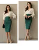 Qooth Green Velvet Slimming Skirt Women's Spring Autumn High Waist Split Korean Style All-Match Thin Skirt Elegant Sweet QT567 210518