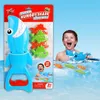 Köpekbalığı Kapmak Balık Bebek Küvet Banyo Oyuncakları Toddler Interaktif Yüzme Havuzu Balıkçılık Aracı Açık Plaj Su Oyuncak Hediyeler için Boy 210712