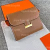 Borsa da donna di design di lusso di marca 2021 borsa da tasca tascabile di alta qualità in pelle di alta qualità con fibbia a lettera d'oro pochette corta 5 colori