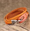 Echt koeienhuid lederen houten handgemaakte kokosnoot shell pu armband mannen vrouwen armbanden armbanden Unisex goede geschenken