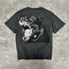 Askyurself T Shirt Uomo Donna T-shirt oversize di alta qualità T-shirt con stampa testa di cane vintage