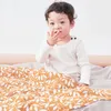 Katoenen baby mousseline swaddle deken pasgeboren badhanddoek handdoek functies functies zachte baby wrap baby quilt voeding burp doek jy1089