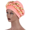 Vêtements ethniques 2022 Casquette africaine faite à la main Aso Oke Gele Head Wrap Déjà fait Auto Headtie Nigerian Female Ready To Wear Hair Bonnet