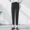 Pantaloni da donna Capris Pantaloni a matita Donna Elegante coreano anni '90 Business Women Slim Vita alta Gamba dritta Office Lady Cargo Harem Bigsize