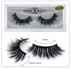 Make Wimpers 3D Faux Mink Wimpers Pluizige Zachte Piekerige Volume Natuurlijke lange Cross Valse Wimper Herbruikbare Lash