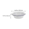 Bowls 4Pcs Household Enamel Basins Thickened Soup Practical Tableware