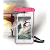 Cas de téléphone imperméable universel Beach sac lumineux Poche transparente pour iPhone 13 12 Pro Max 7 x XR Case Samsung LG Sous 6 pouces Natation