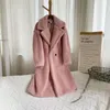 Trench Cods Coats Fashion Fashion Elegant Long Coat Breaker Breaker Vestes occasionnelles Vestes Couleur solide Agneau moyen lâche Agneau