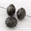 50PCS Alloy Antiqued Bronze Crafts Round Spacer Beads 16mm For Jewelry Making Bracelet Necklace DIY Accessorie