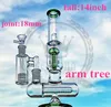 Mode Kleur Glas Waterpijpen Mini Water Bongs Unieke Rimpelingen Pijp Joint 14.4mm Beker Bong DAB Rigs Hookahs