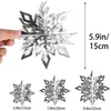 Christmas Decorations 6PCS/Lot DIY Snowflakes Pendants Colorful Ornaments Craft Kids Toys Holiday Tree Gifts