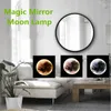 Vägglampa USB Powered Makeup Mirror Moon 3 Ljusfärger 4Brightness Stående eller Väggmonterad Badrum Sovrum LED