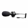 Professionell 3,5 mm stereo mikrofon kondensor video ljudinspelare mikrofon för DSLR kamera videokamera
