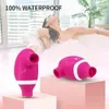 NXY Vibromasseur Sucer Lécher 2 en 1 Clitoris Vibromasseur pour Femme Couple Clit Sucker Stimulateur de Langue Fellation Orale Mamelons Masseurs Sex Toys 0104