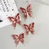 Butterfly Decals 12 stks Muurstickers 3D Koelkast Decor 3 Maten voor Partij Slaapkamer Bruiloft Woonkamer Cake Decoreren