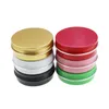 27 pièces 60g boîtes en aluminium rondes multicolores couvercle à vis vert petites boîtes en métal pots vides conteneurs à glissière