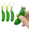 Squeeze Peas Toy Key Chain Unlimited Peanut Anti Stress Relief Balls Toys Pea Pod Keychain Stress Relief HH33HZ7S7442664