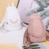 Summer Ladies Washed Leather Backpack 3 In 1 Cute Cat Women Bagpack Small Travel Backpack for Girls Sac A Dos Mochila Feminina K726