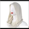 帽子、手袋ファッションアザラシウミ冬のかぎ針編みのフード無限のスカーフの屋外の防風暖かい長いショールラップソリッドカラーイヤフラ