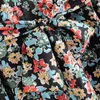 Women Vintage Chic Floral Print Dress Three Quarter Sleeve Sashes Long Party Casual Turn Down Collar Ladies Shirt es 210515