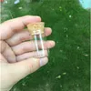 10ml Puste szklane butelki rurowe z korka Korek Przezroczyste Clear Fiolki Słoiki Spice Spice 100 sztuk Dobra ilość