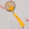 Party Favor Chinese Knot Tassel Pendant Beautiful Jade Decoration DIY Bamboo Weaving Crafts LLF8654