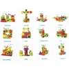 82 pz Varietà elettrica per bambini Building Blocks Assemblare l'ingranaggio elettronico Splicing Assemblaggio Jigsaw Puzzle Plastica Giocattoli