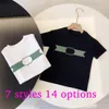 Kids T Shirts Boy Baby Girl Child T-shirts Tops Tees Letters Fashion Women's Clothing Casual Clothes 14 Styles Comfort Breathable Clothing