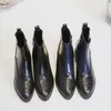 Boots Big Size 9 10 11-17 Women Shoes Ankle For Ladies Matching Color Side Zipper Insert Heel