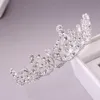 2021 Śliczne barokowe nakrycia księżniczki Czarny Rhinestone Bridal Tiara Wedding 18. urodziny królowa korona formalna impreza 8458327