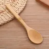 Cucharas de bambú de 20cm para comer, mezclar, revolver, cocinar, cenar, sopa, té, miel, herramientas de café