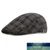 Casual Men039s Cap Retro Berets Hat for Women Cotton Plaid Berets for Men Flat Caps Artist Peaky Blinders Hat Newsboy Cap Facto6702264