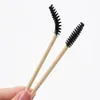 Partihandel Engångsbambu Ögonfransborste Nylon Kosmetiska verktyg Mascara Applicator Eyelashes Comb Makeup Brushes