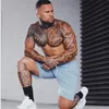 Running Shorts 2021 Half Jogging Pants Gym Men Bodybuilding Sports Wear Fitness Short Male Sportswear Cotton Blue Pink Plus Size