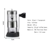 Portable Folding Manual Coffee Grinder Adjustable Washable Mill with Storage Rubber Loop Easy Cleaning Grind 210423