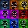 Halloween Luminous Mask LED Light Up Funny Masks Cosplay Costume Supplies Party Mask 10 Colors To Choose