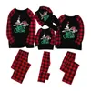 Newchristmas Family Pajamas Sets Dad mama dzieci rodzina pasująca Boże Narodzenie świąteczna noc świąteczna noc piżamowa noszenie EWA18398310499