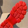 2021 الخريف الشتاء جديد زوجين الجوارب أحذية النساء سميكة سوليد عارضة حجم كبير صافي أحمر محبوك أحذية قصيرة المرأة زائد الحجم Y1105
