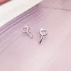 10pairs/mycket liten söt kattnyckel rostfritt stål örhängen minimalistiska örhänge mode kattunge öron smycken för kvinnor män barn födelsedagspresent